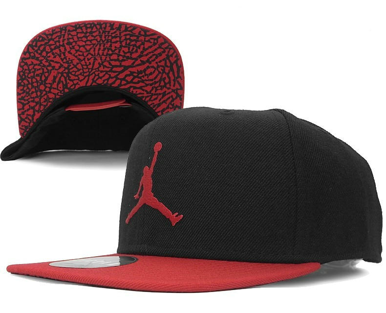Jordan Black Snapback Hat GF 6